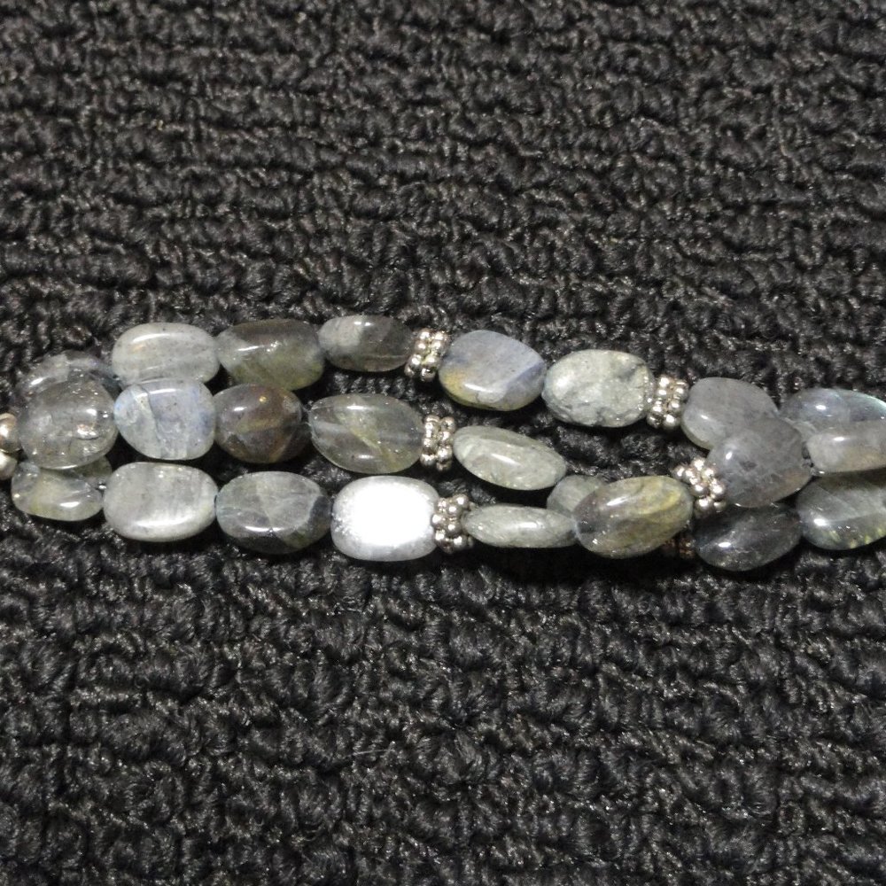 Labradorite 3 strand bracelet W/925  Southwestern sun desigh Charm~Bali … - Picture 6 of 6